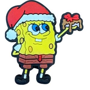 SpongeBob Squarepants Christmas Croc Charm